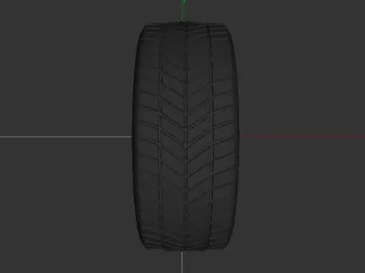 5 Spoke Wheel  Free 3D model