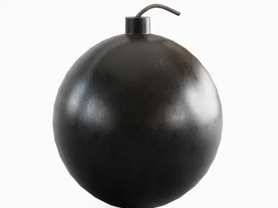 Bomb 01 Low-poly 3D model