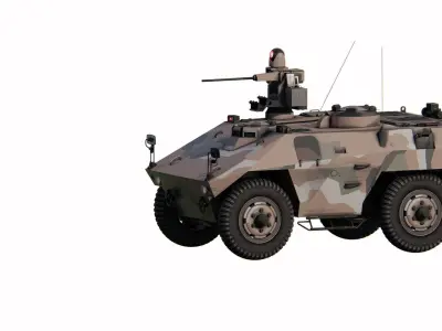 ARMED 4X4 ALL TERRAIN VEHICLE 3D model