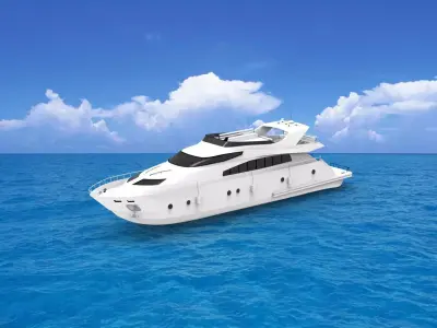 Yacht 3D print model