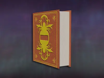 Deco Books Antique Baroque Series B Simple Shelf 3D model