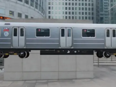Subway Train - Metro Low-poly 3D model