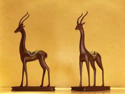 deer hunting wildlife elk stag buck antler hunt doe wild  3D model