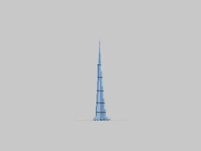Modern Building pack 1 Low-poly 3D model