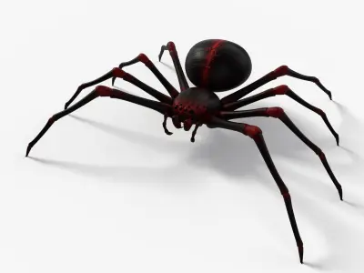 Rigged Spider with 8K PBR Textures Low-poly 3D model