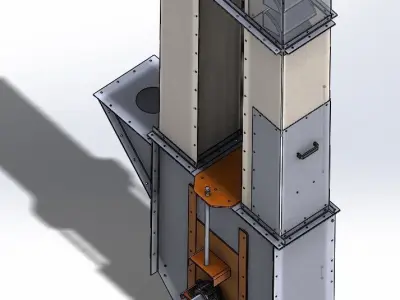 Bucket Elevator 150t 3D model