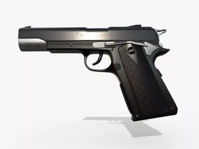 Gun Colt Low-poly 3D model