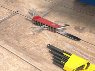 Hand tools complete 3d model 3D model