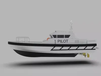Pilot boat 3D model by archicosta04