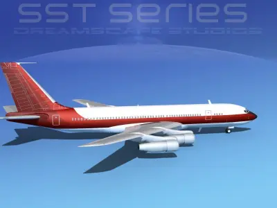 Boeing 707-320 SS Corporate 2 3D model