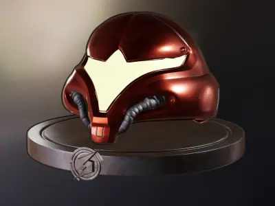 Metroid - Samus Aran helmet 3D model