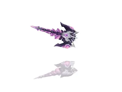 Shards Battle-Gloves Low-poly 3D model