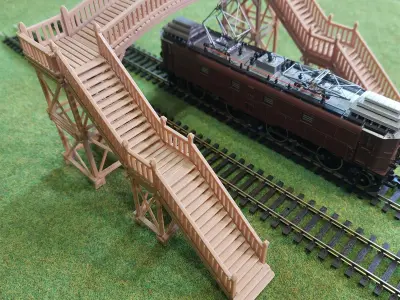 Wooden passage between platforms 1-87 FDM 3D print model