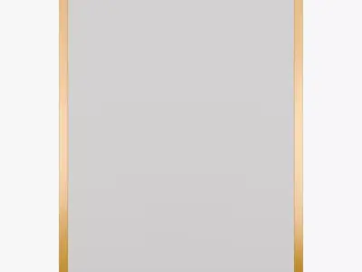 Deco 79 Ornate Vintage Mirror 3D Model Baroque Style Gold Frame 3D model