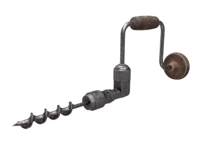 Vintage Hand Drill   3D model