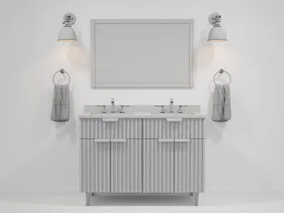 OVE Apollo Double AL48 Brushed gold handles Lowes 3D model