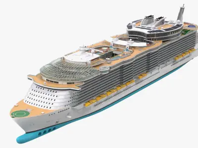 Passenger Cruise Ship Generic 3D model