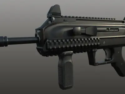 FN 2000 Low-poly 3D model