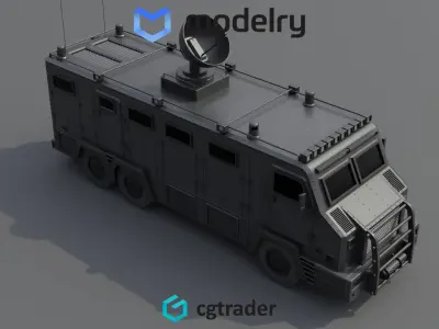 Mobile Command Center 3D model