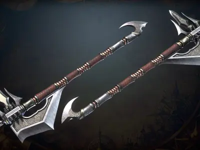 Fantasy Weapons 2 Low-poly 3D model