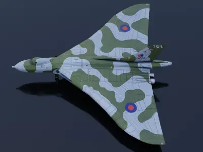Avro Vulcan Low-poly 3D model