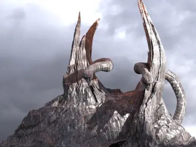 Hades Drake Mountain 3 3D model