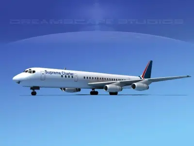 Douglas DC-8-63 Supreme Charter 3D model