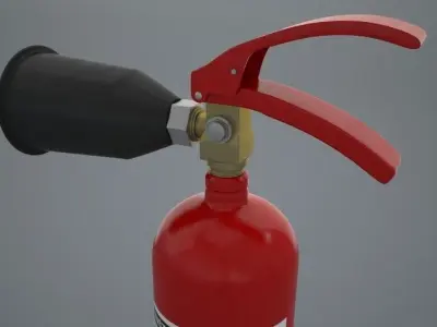 Fire Extinguisher 3D Model 3D model