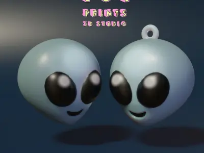 Alien Emoji 3D model