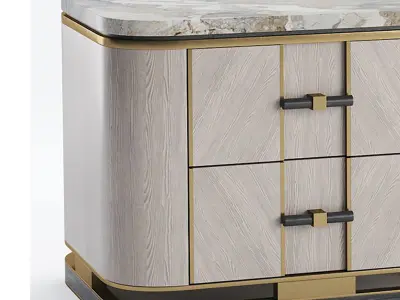 Ashi Bedside Table 3D model