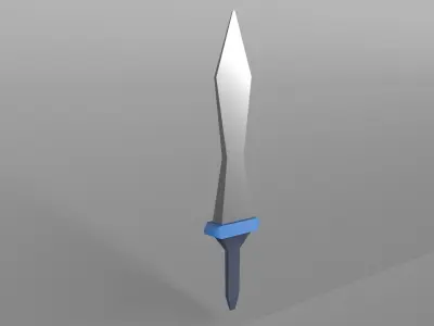 Lowpoly Sword 010 Low-poly 3D model