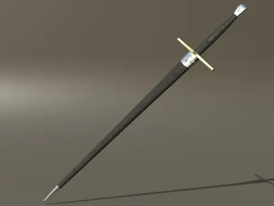 Kings Long Sword Low-poly 3D model