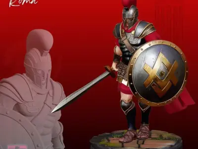 Roman Gladiator STL Ancient 3D print model