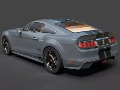 Mustang  Eleanor Edition - Hyper-Detailed Supercar 3D model