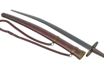 Paramerion Sword Low-poly 3D model