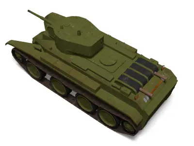 BT-7 light tank 3D model