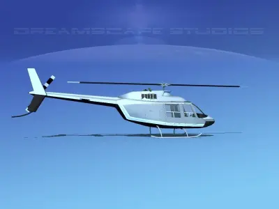 Bell 206 Jet Ranger V22 3D model