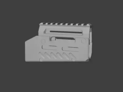X Gun Tactical Handguard Low-poly 3D model