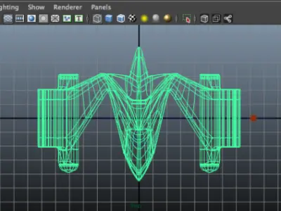 Space craft not textured model 3D model