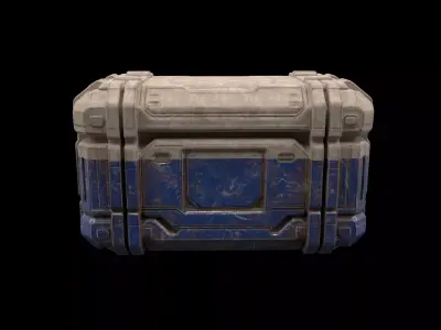 Sci-fi box 3D model by jwolf73