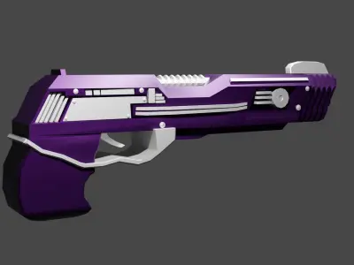 Space Gun Free low-poly 3D model