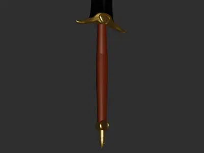 The Knight Sword 3D model Free low-poly 3D model