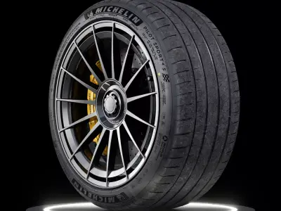 Michelin Pilot Sport 4S 275 35 ZR19 V2 TEX 3D model