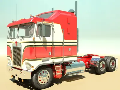 K100c Semi Truck 3D model