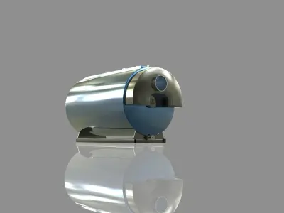 High-temperature water boiler Vitomax 200 3D model