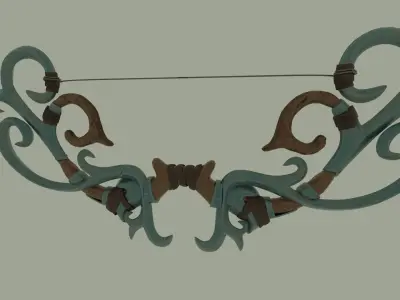 Fantasy Bow 3D model buy