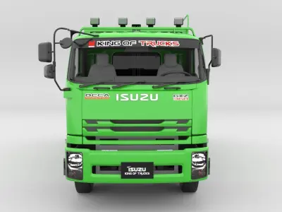 ISUZU DECA-GXZ360 Garbage Truck 3D model