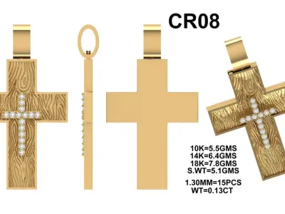 CROSS PENDANT CR08 3D print model