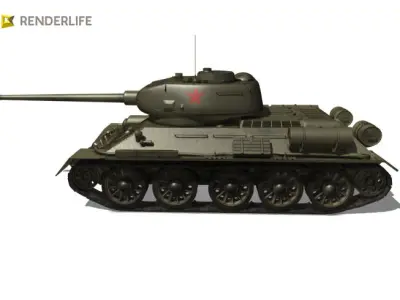 T34 Soviet Tank 3D model