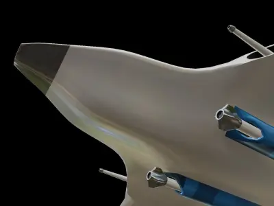 Sci-Fi Military Spaceship - Drifter G155 3D print model